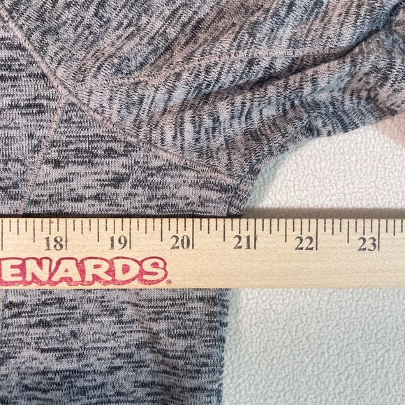 Athleta Blissful Hoodie S Tan/Black Cowl Neck Thumb Holes Classic Outdoor Layer - Picture 2 of 10